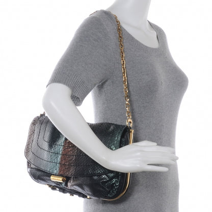 Jimmy Choo Python Arad Clutch Bag 2 of 7