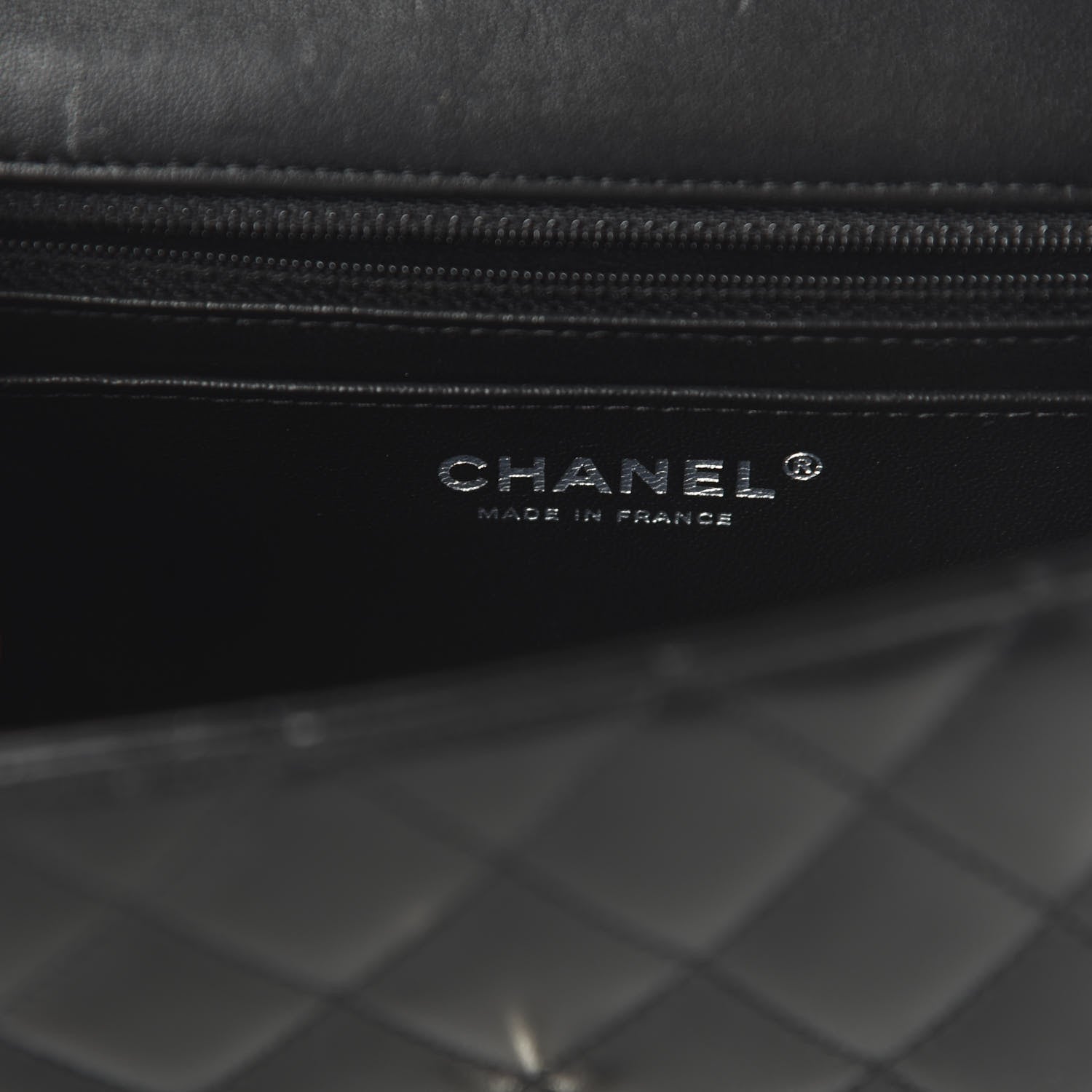Chanel Lambskin Quilted Mini Rectangular Flap Black 8 of 11