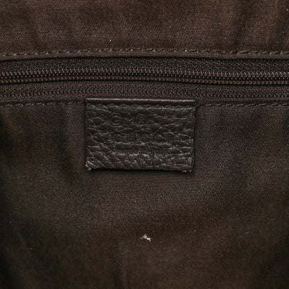 Gucci Canvas GG Reins Hobo Brown Black 6 of 10