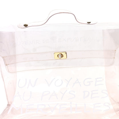 Hermes Vinyl Souvenir De L'Exposition Kelly Transparent 5 of 9