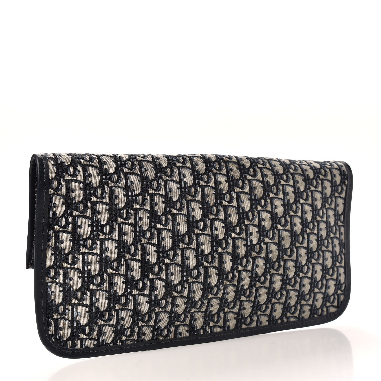 Christian Dior Oblique Fold Over Clutch Blue 2 of 6