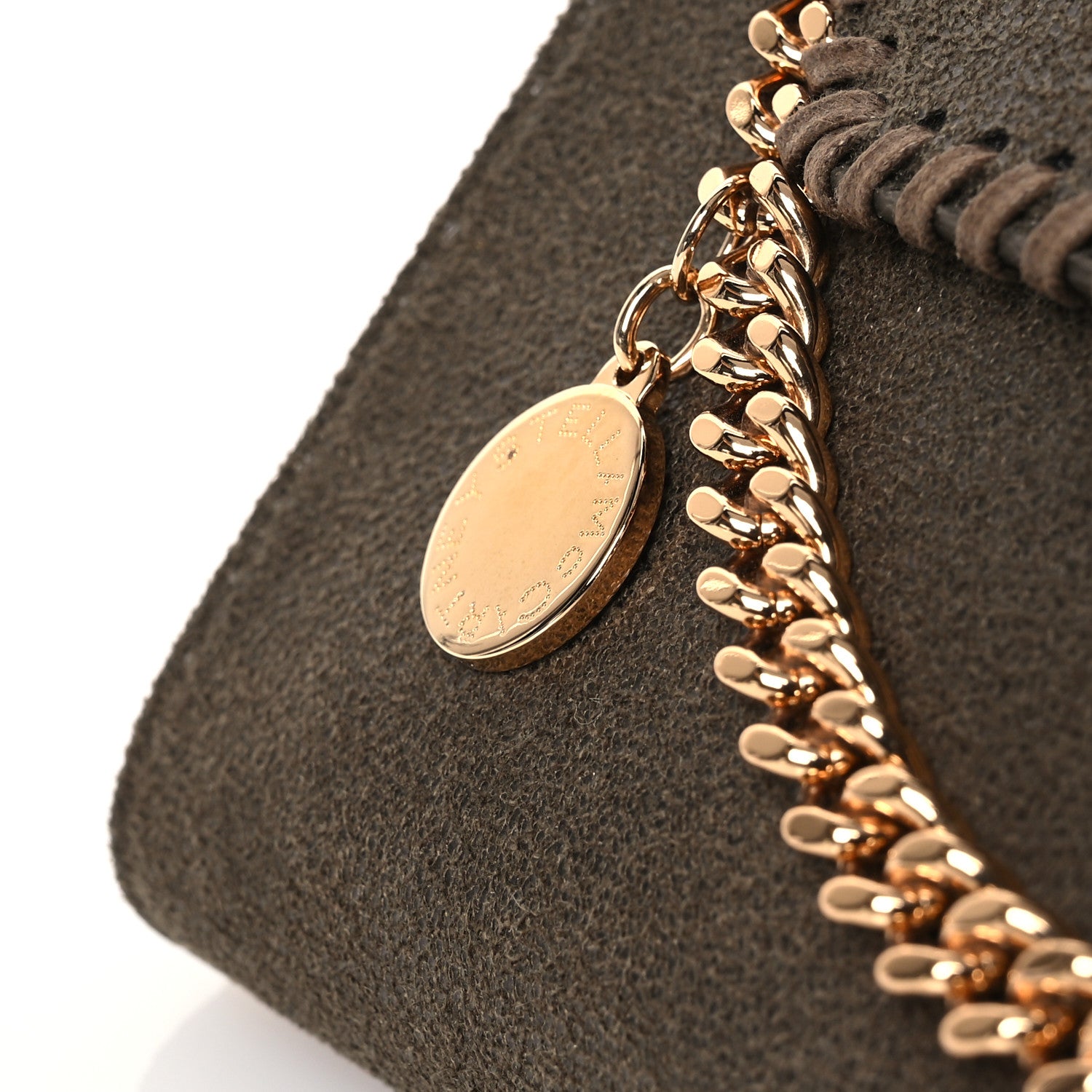 Stella McCartney Shaggy Deer Mini Falabella Crossbody Bag Olive 11 of 12