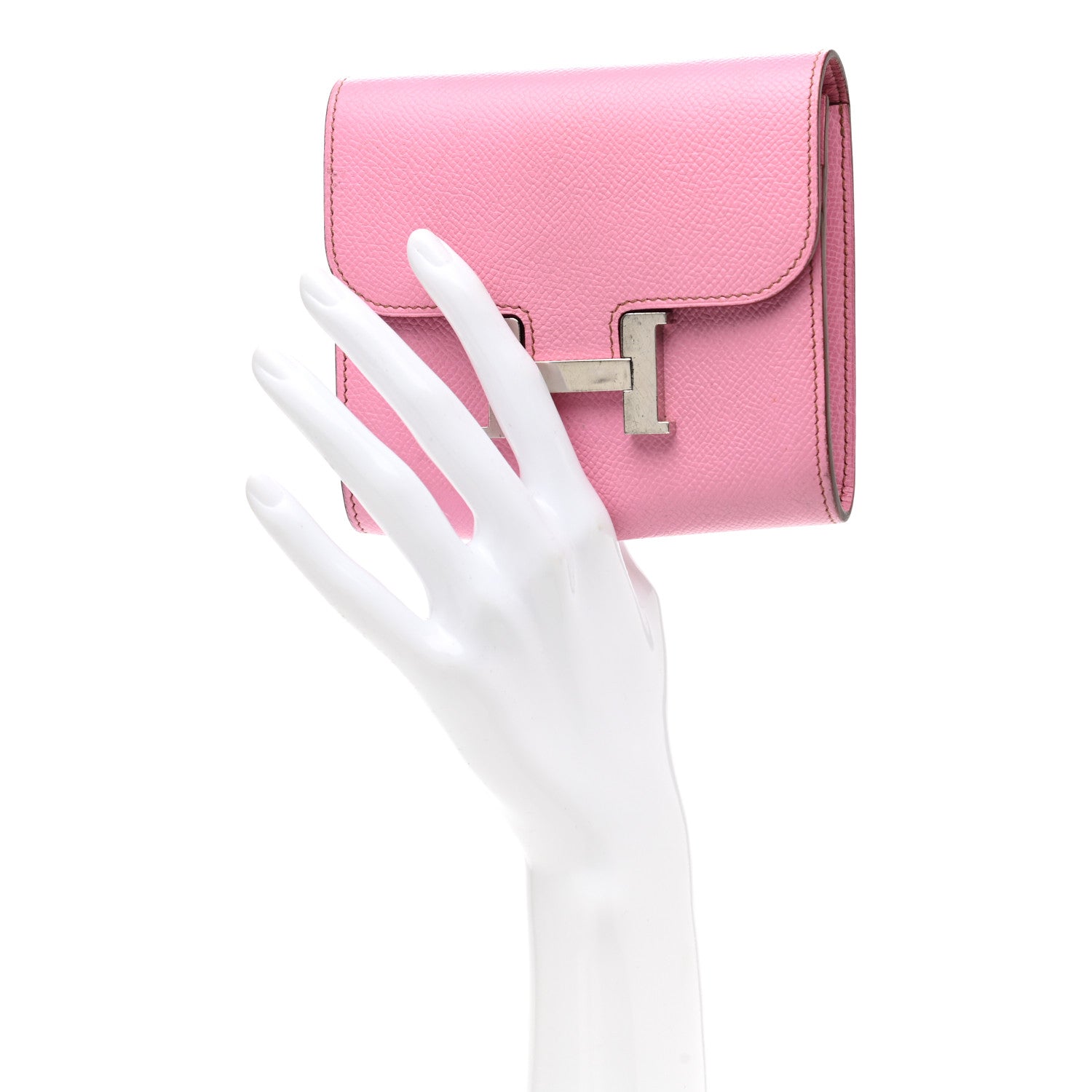 Hermes Epsom Constance Short Wallet 5P Pink 2 of 17