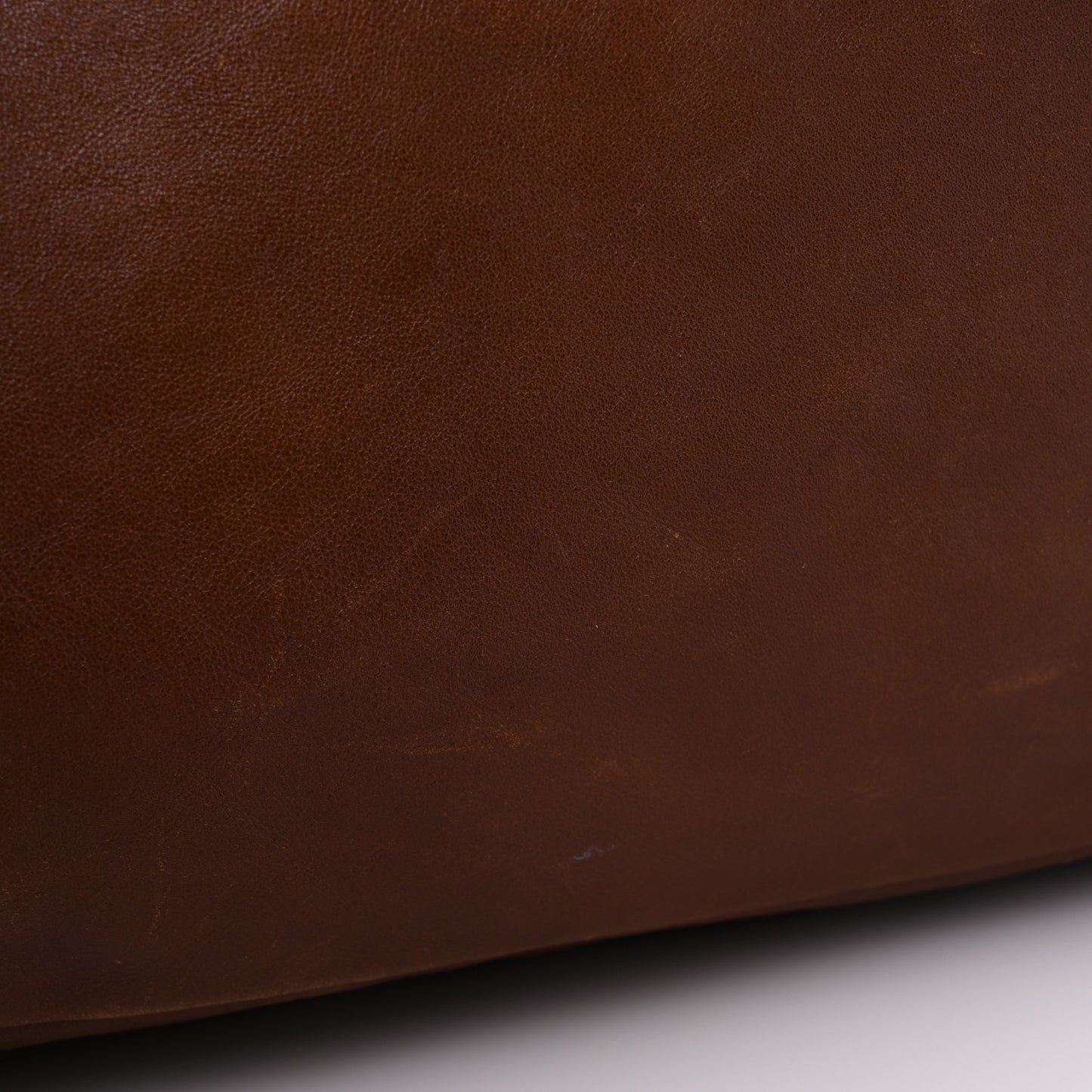 Calfskin Large Horsebit Chain Hobo Brown