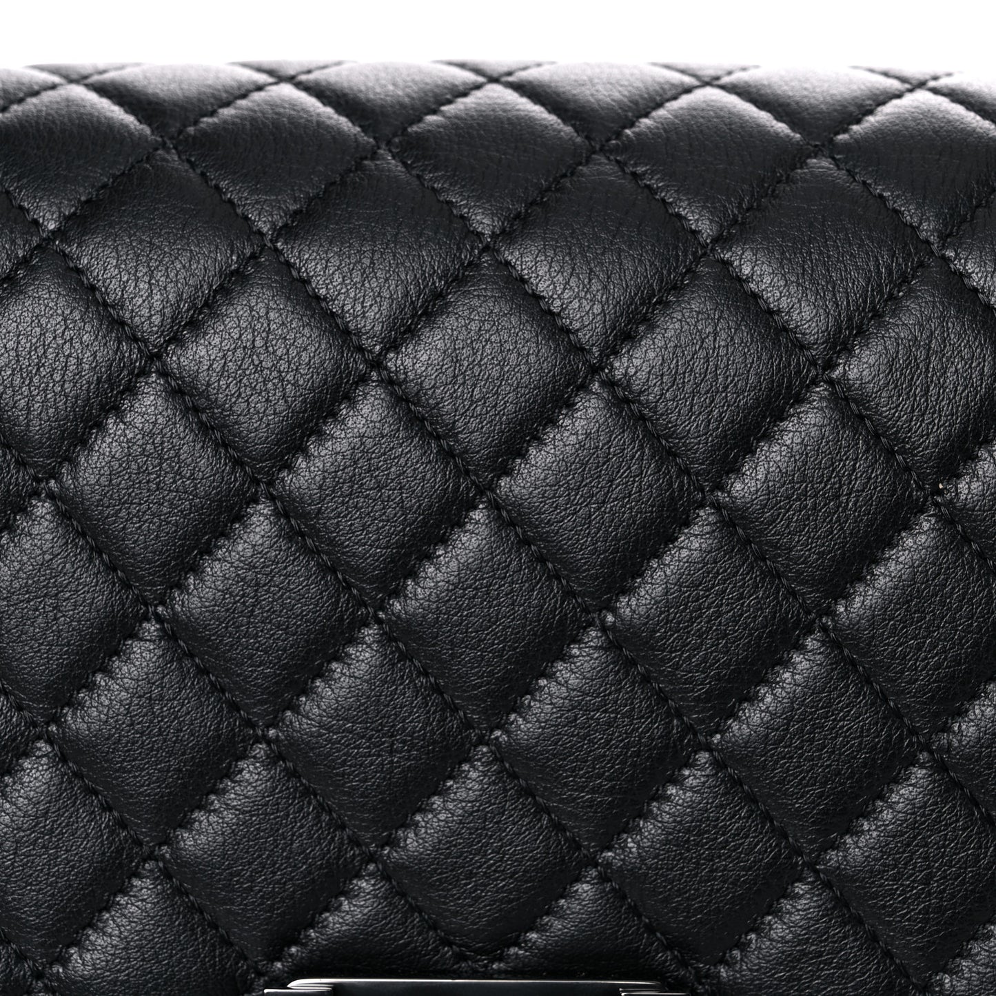 Calfskin Quilted Medium Boy Flap So Black