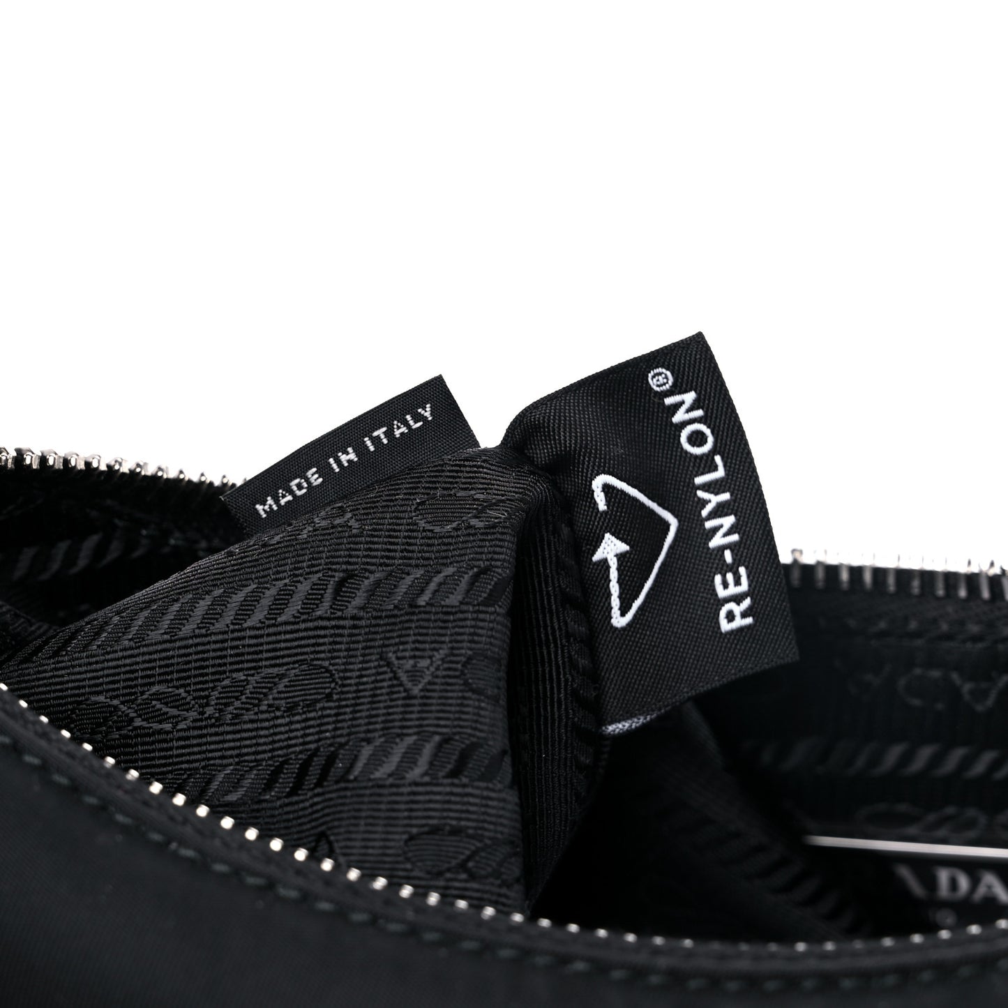 Tessuto Nylon Saffiano Mini Re-Edition 2005 Bag Black