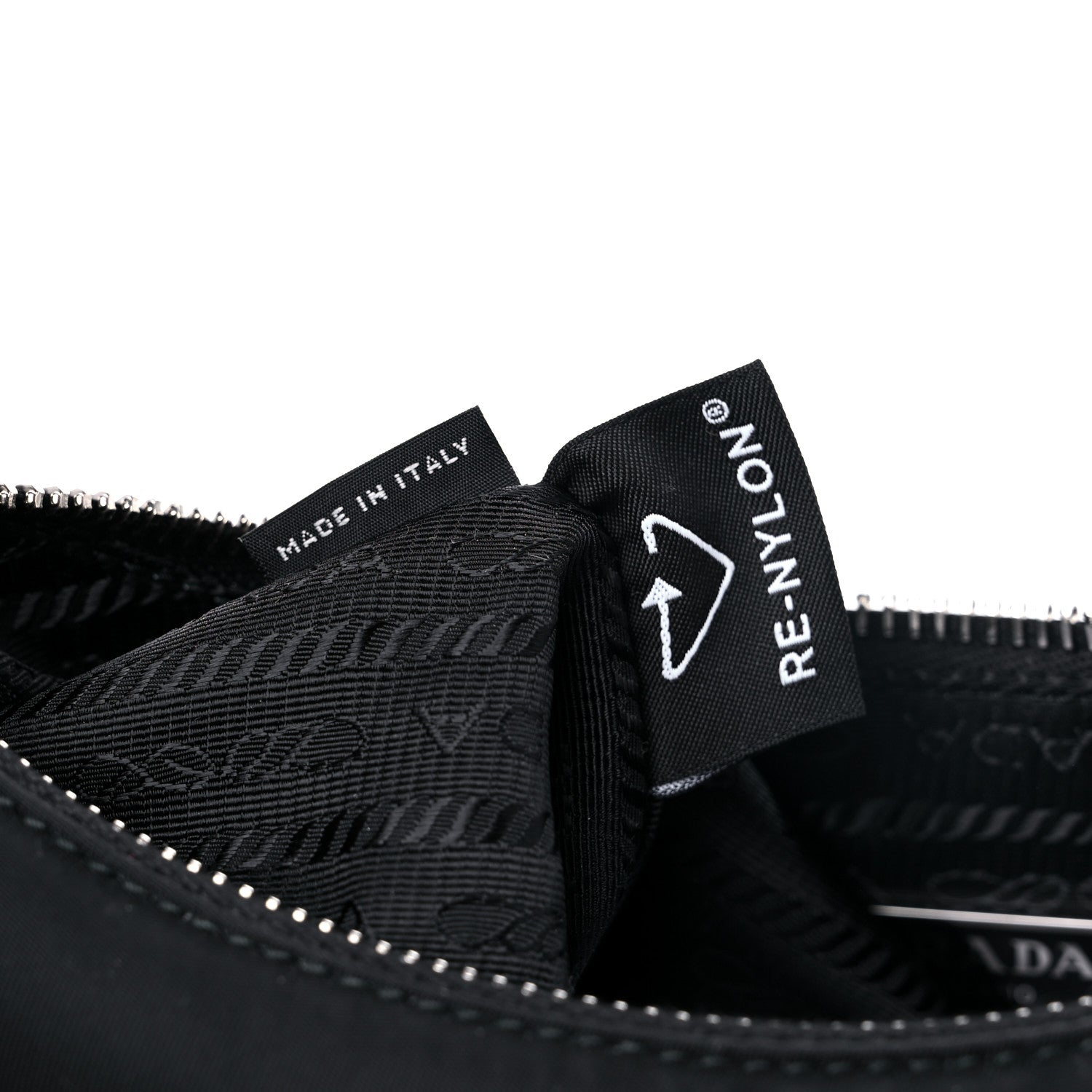 Prada Tessuto Nylon Saffiano Mini Re-Edition 2005 Bag Black 7 of 7