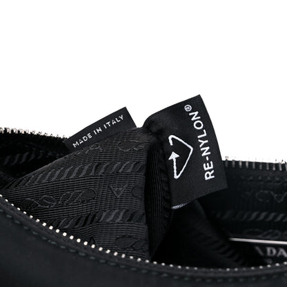 Prada Tessuto Nylon Saffiano Mini Re-Edition 2005 Bag Black 7 of 7