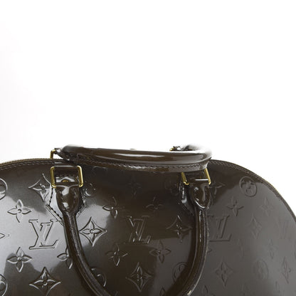 Louis Vuitton Vernis Alma GM Vert Bronze 13 of 22