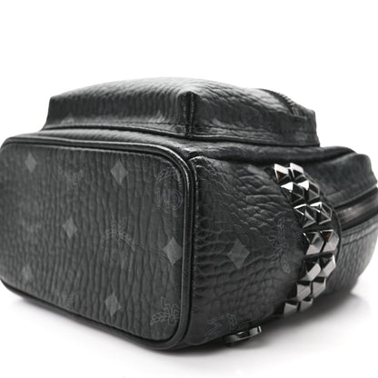 MCM Visetos Side Stud X-Mini Stark Bebe Boo Backpack Black 11 of 13
