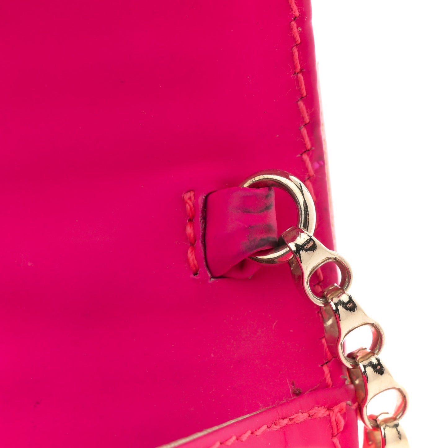 Acrylic Candy Clutch  Neon Pink