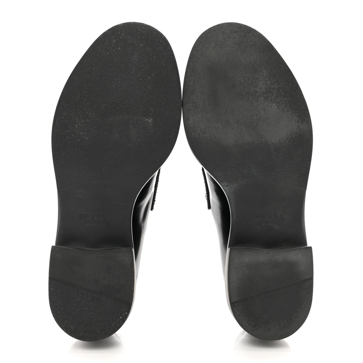 Spazzolato Metal Triangle Logo 50mm Loafers 37 Black
