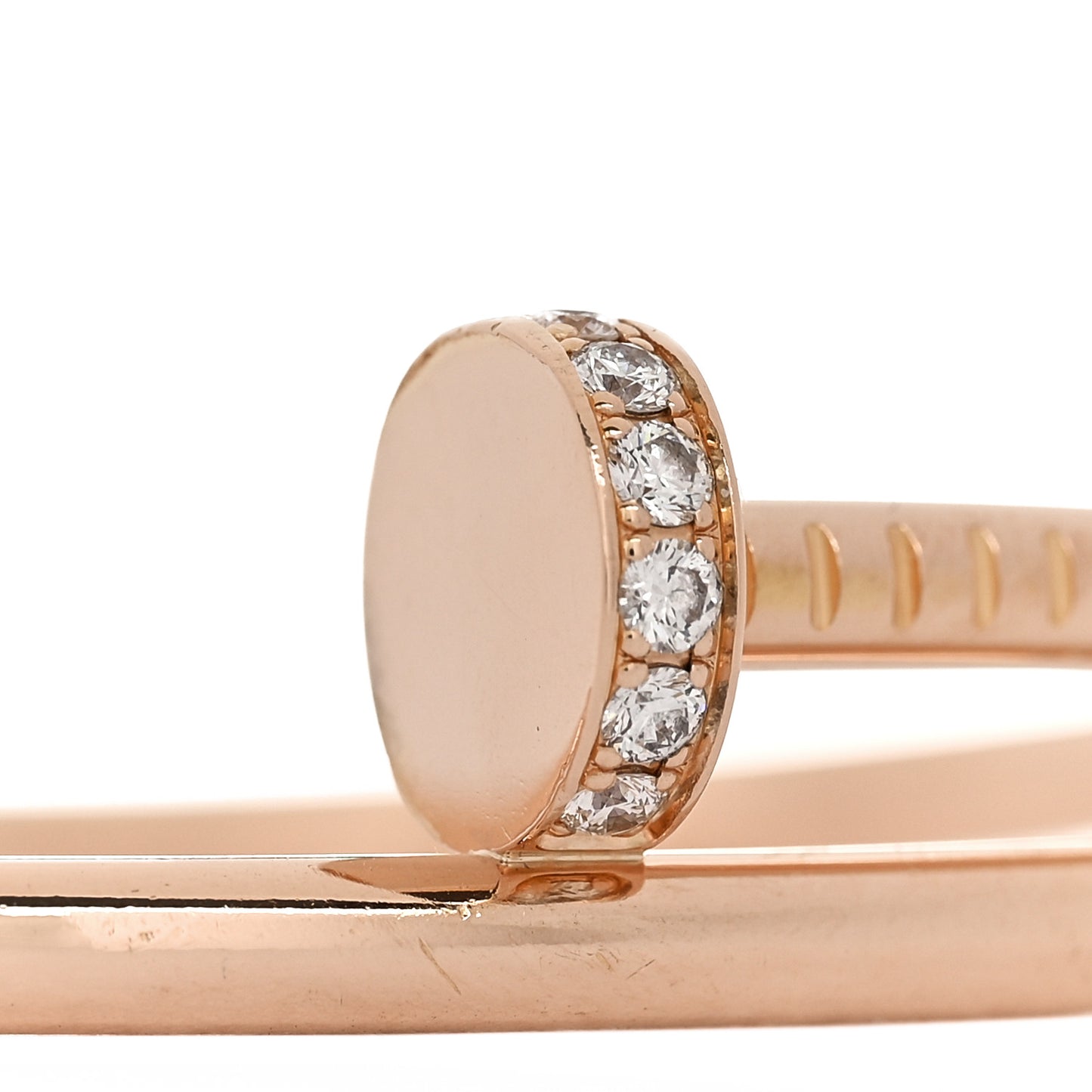 18K Pink Gold Diamond Juste Un Clou Bracelet 16