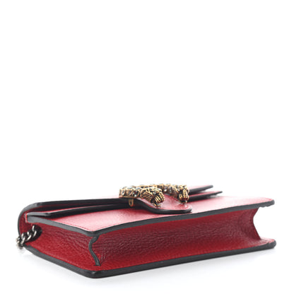 Gucci Calfskin Super Mini Dionysus Shoulder Bag Hibiscus Red 4 of 8