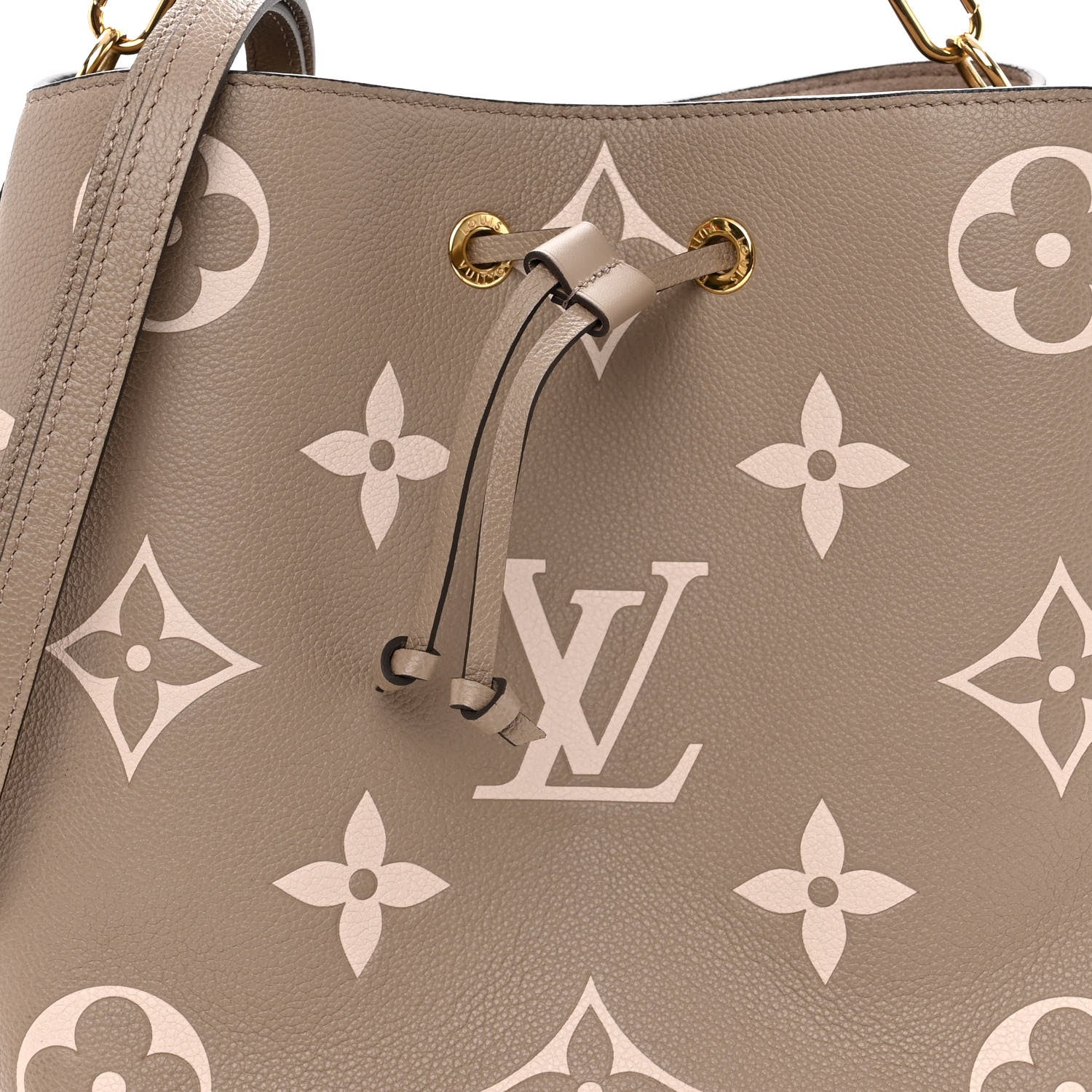 Louis Vuitton Empreinte Monogram Giant Neonoe MM Tourterelle Creme 8 of 10