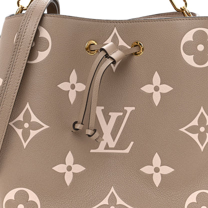 Louis Vuitton Empreinte Monogram Giant Neonoe MM Tourterelle Creme 8 of 10