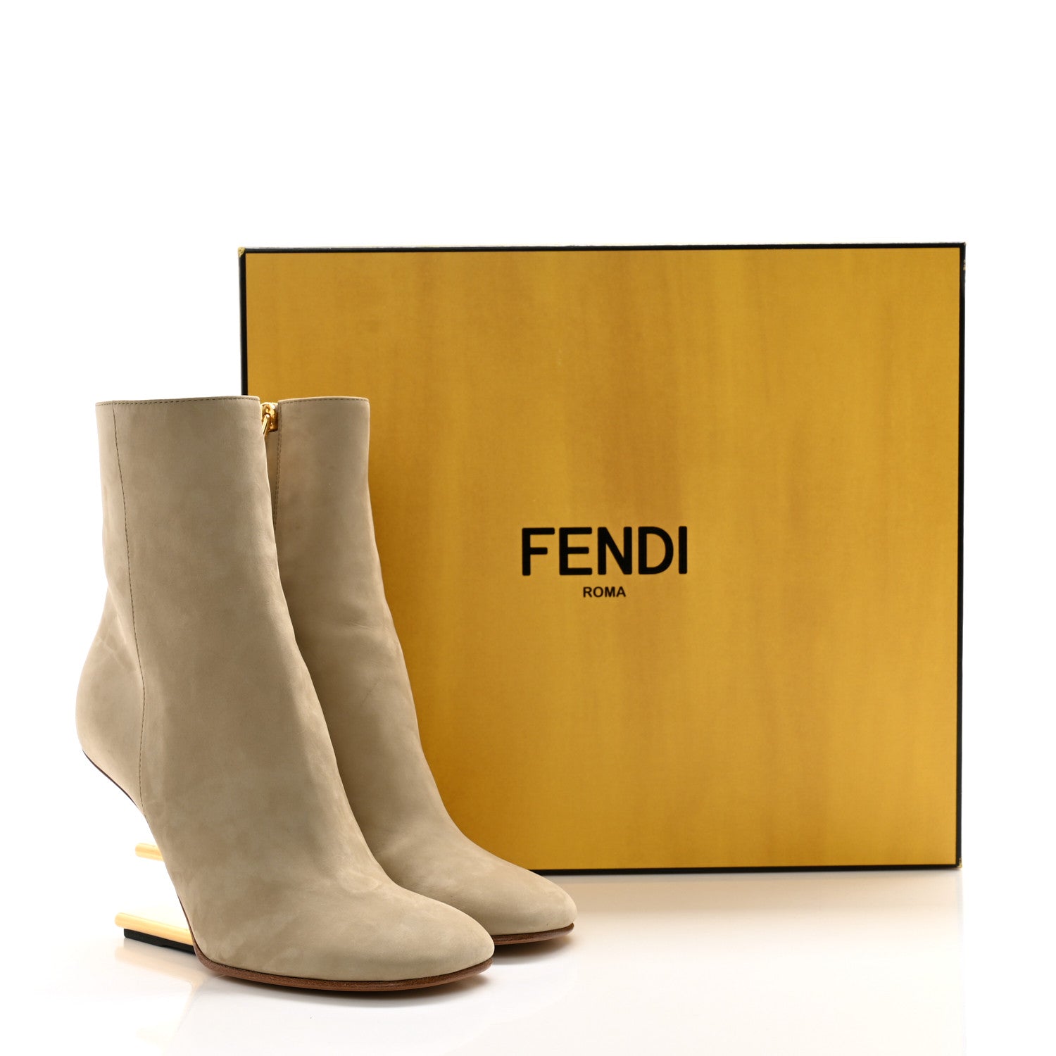 Fendi Nubuck Fendi First 95mm Ankle Boots 36.5 Roger 10 of 10