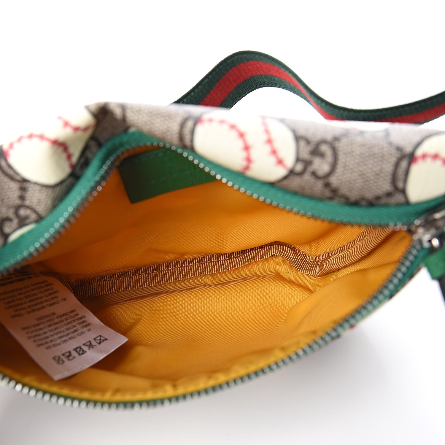 Gucci GG Supreme Monogram Baseballs Web Childrens Belt Bag 5 of 7