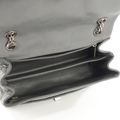 Chanel Aged Calfskin Accordion Reissue 2.55 Flap Grey 6 of 8
