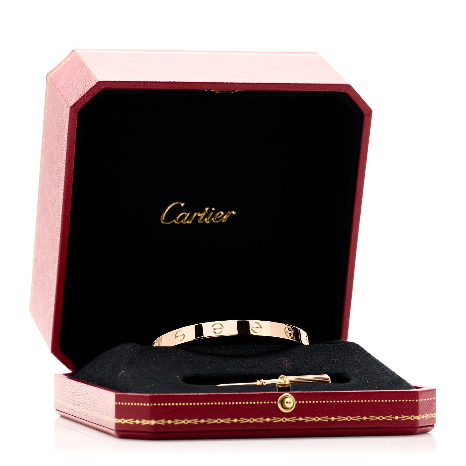 Cartier 18K Pink Gold LOVE Bracelet 17 9 of 9
