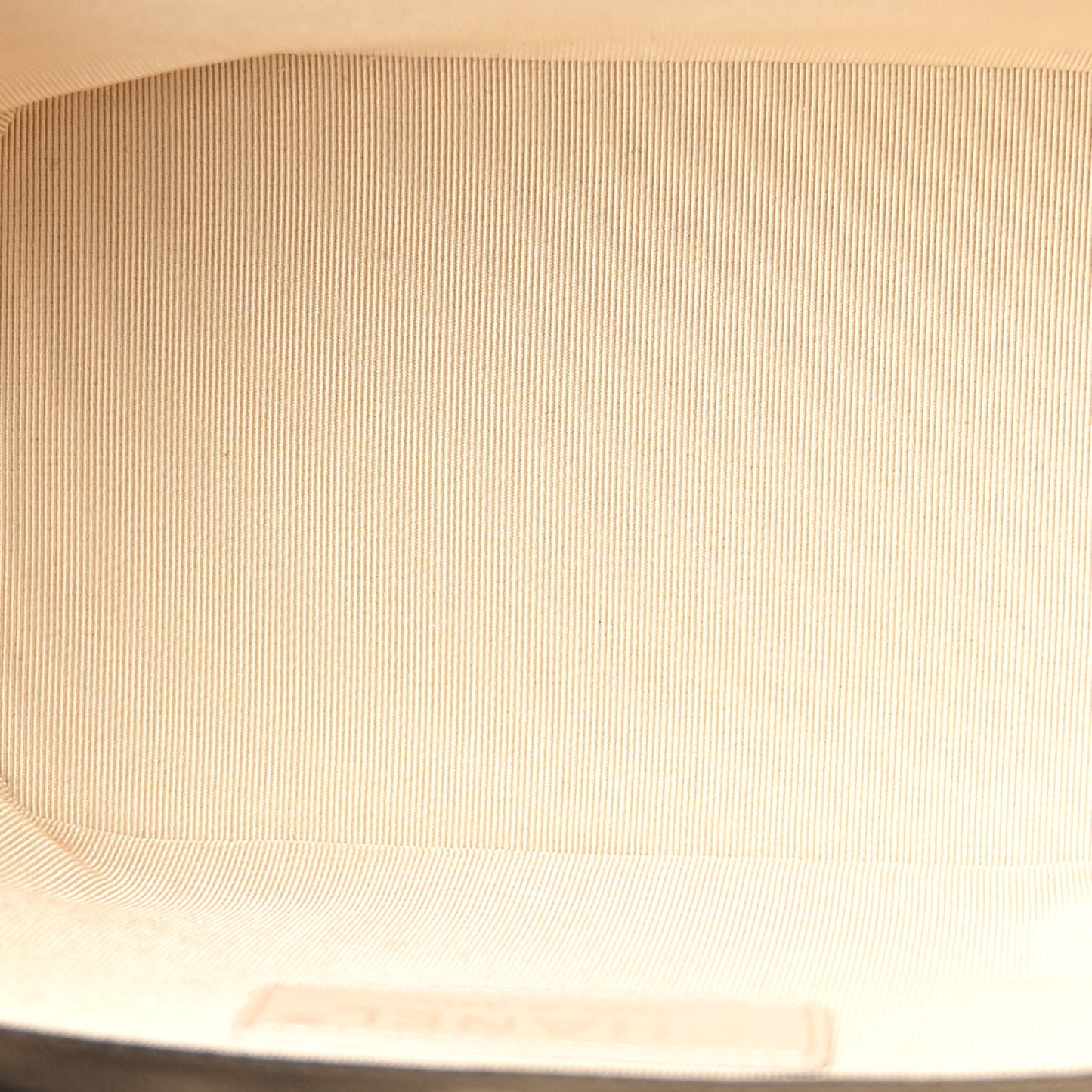 Calfskin Raffia Small Vanity Case Bag Black Beige