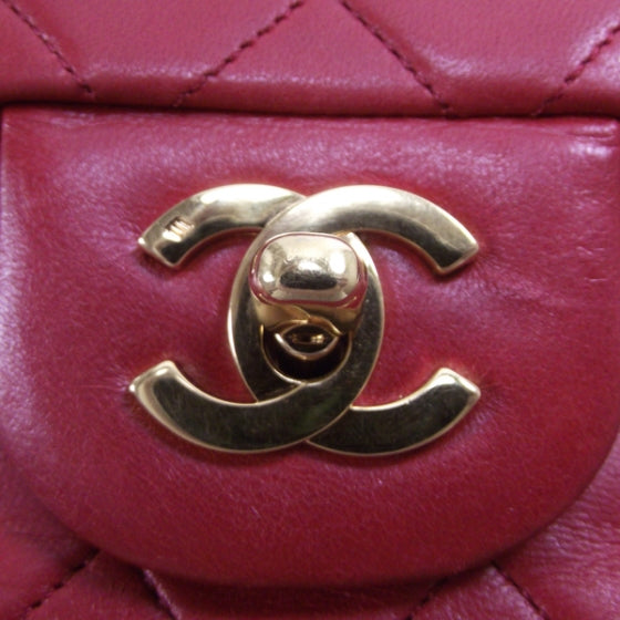 Chanel Lambskin Quilted Small Double Flap Red 13 of 13