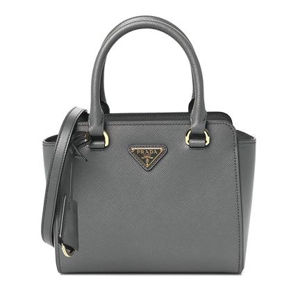 Prada Saffiano Soft Calfskin Zippered Tote Marmo 1 of 10