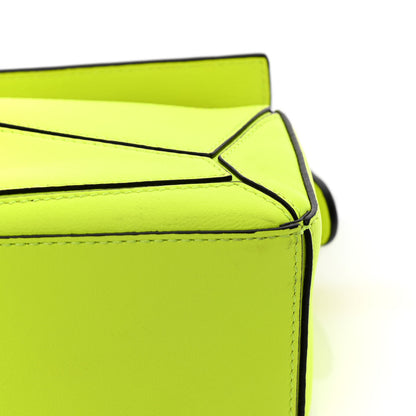 Loewe Calfskin Mini Puzzle Bag Neon Yellow 13 of 13