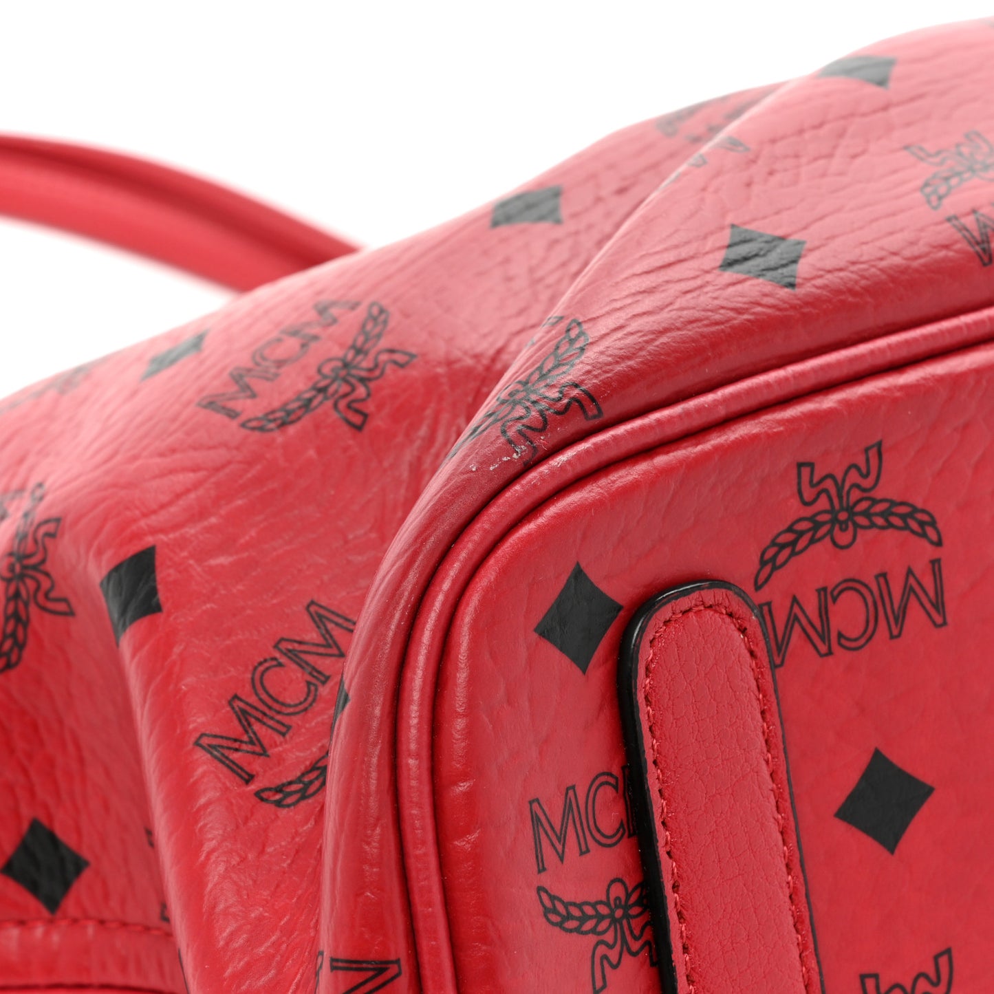 Visetos Medium Liz Reversible Shopper Tote Ruby Red