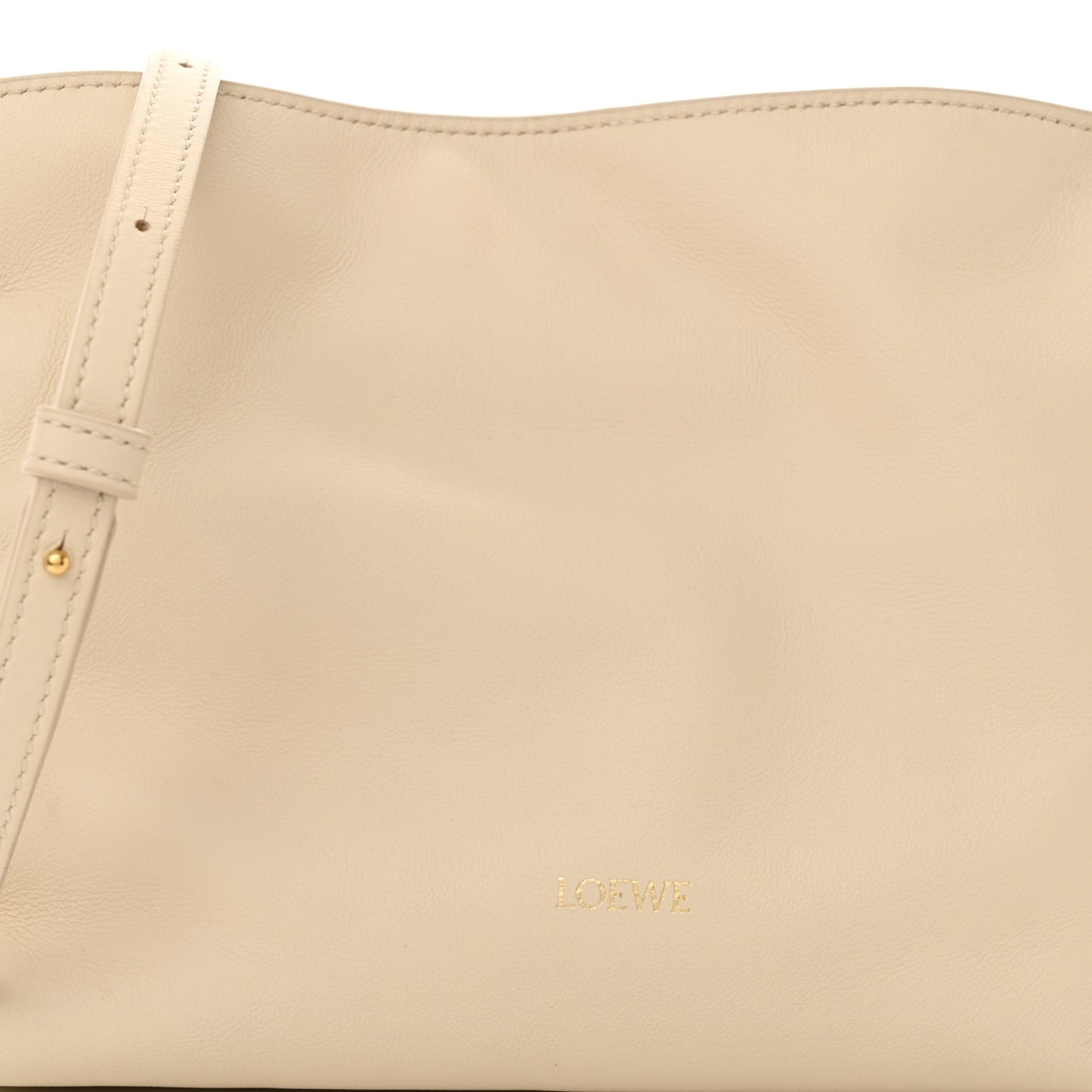Calfskin Mini Flamenco Knot Clutch Angora