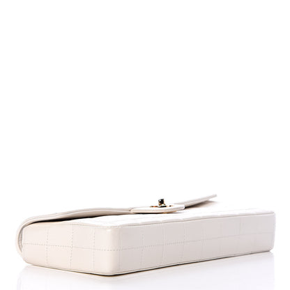 Chanel Lambskin East West Chocolate Bar Flap White 4 of 12