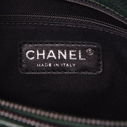 Chanel Caviar Chic Shopping Tote Dark Green 6 of 12