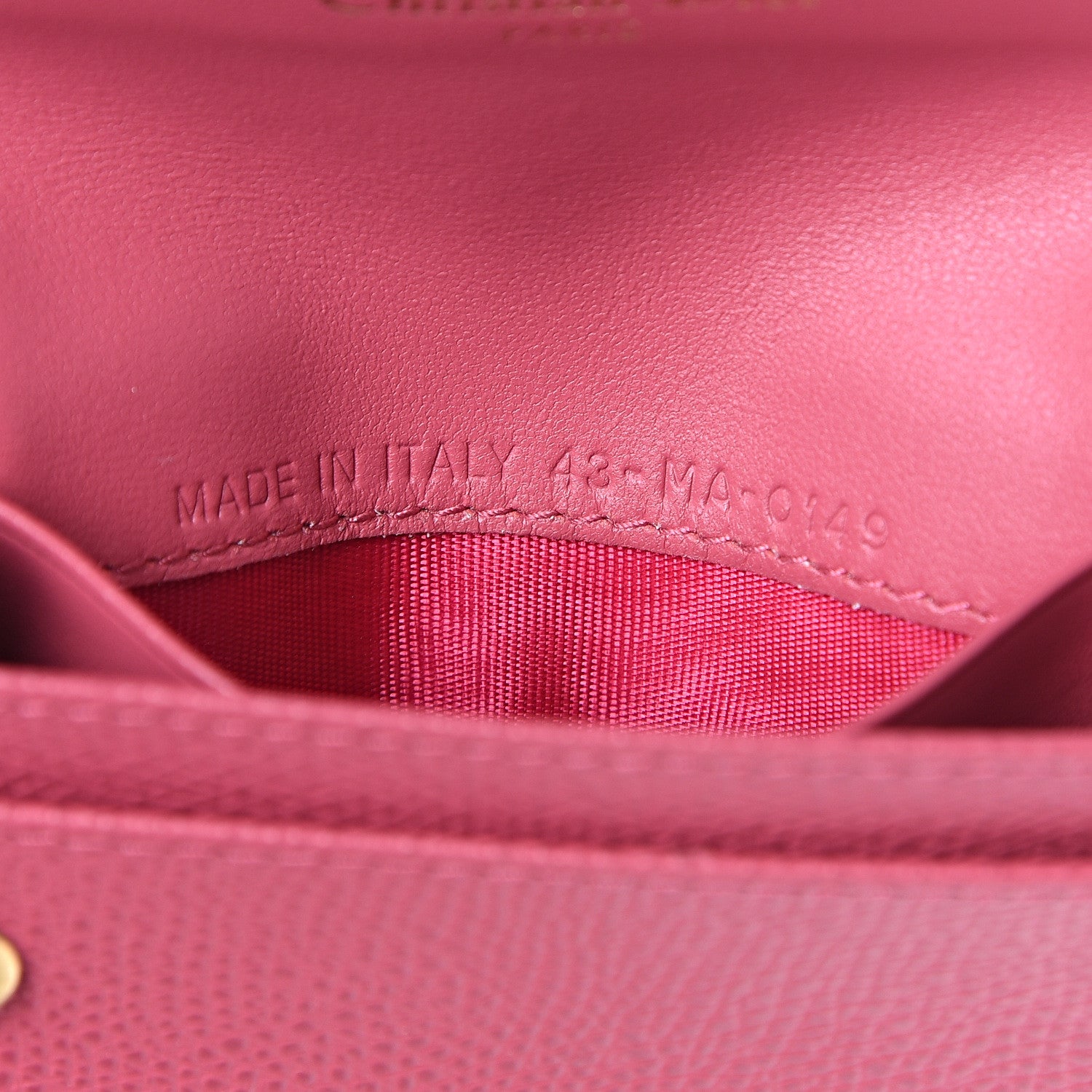 Christian Dior Grained Calfskin Saddle Card Holder Dusty Pink 6 of 7