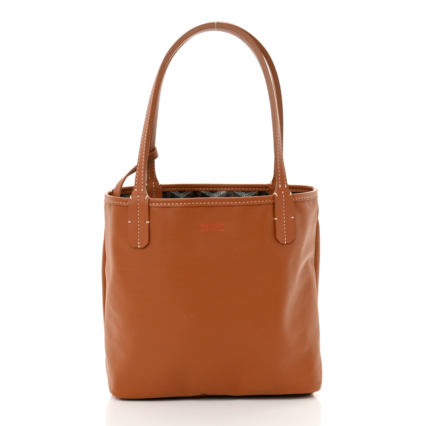 Goyardine Reversible Mini Anjou Black Gold