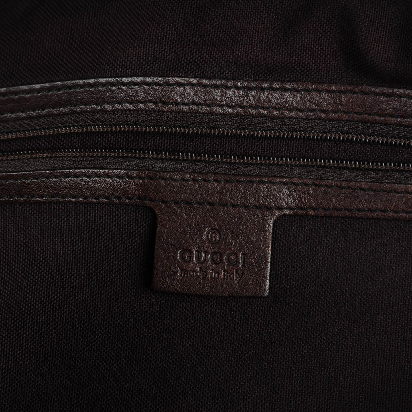 Crystal Monogram Small Babouska Tote Dark Brown
