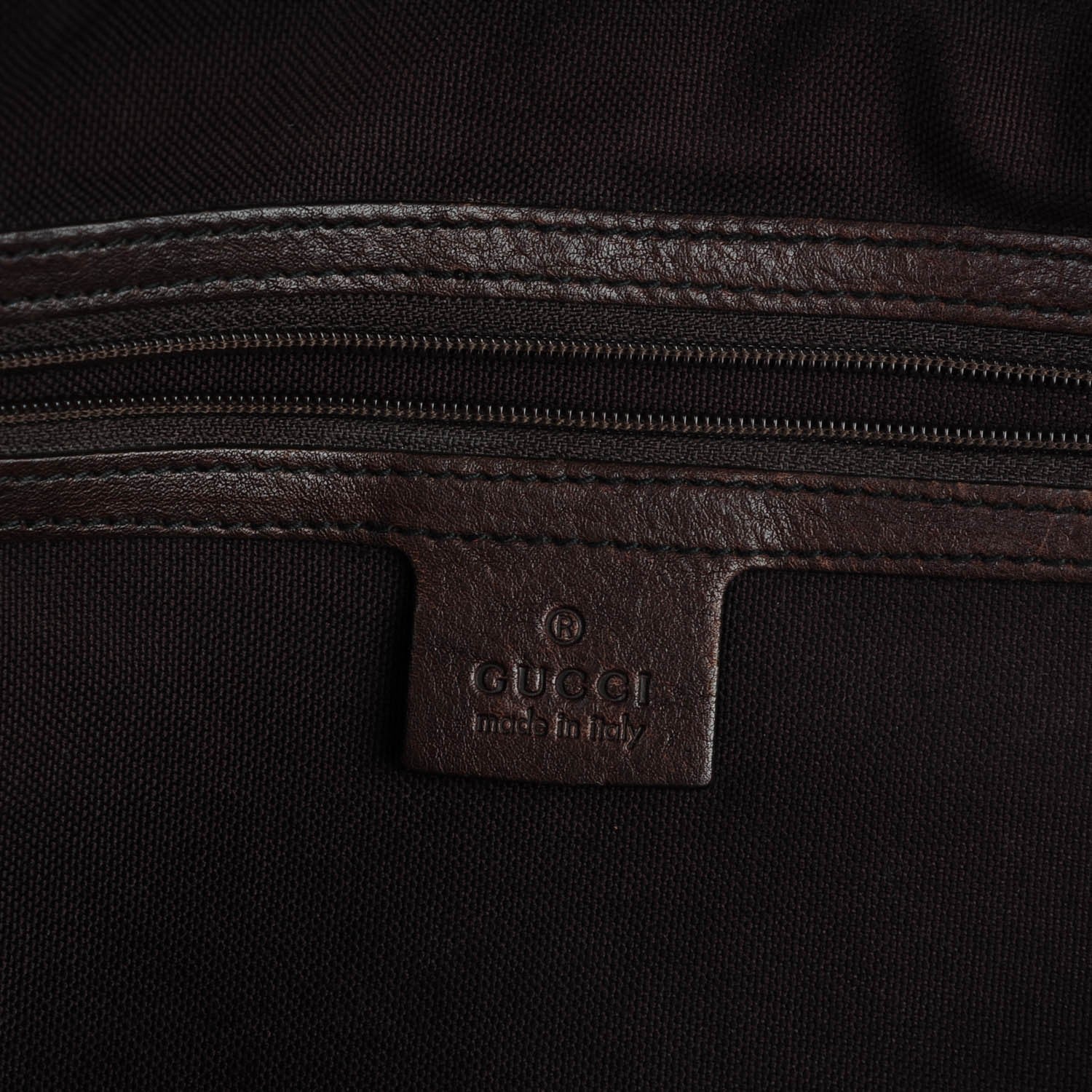 Gucci Crystal Monogram Small Babouska Tote Dark Brown 6 of 8