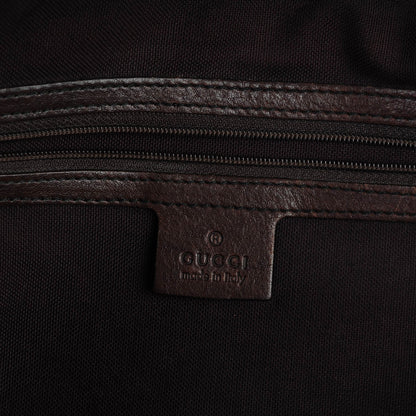 Gucci Crystal Monogram Small Babouska Tote Dark Brown 6 of 8