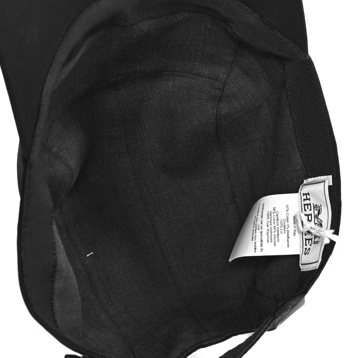 Stretch Cotton Lambskin Nevada Puzzle Equestre Hat 59 Black