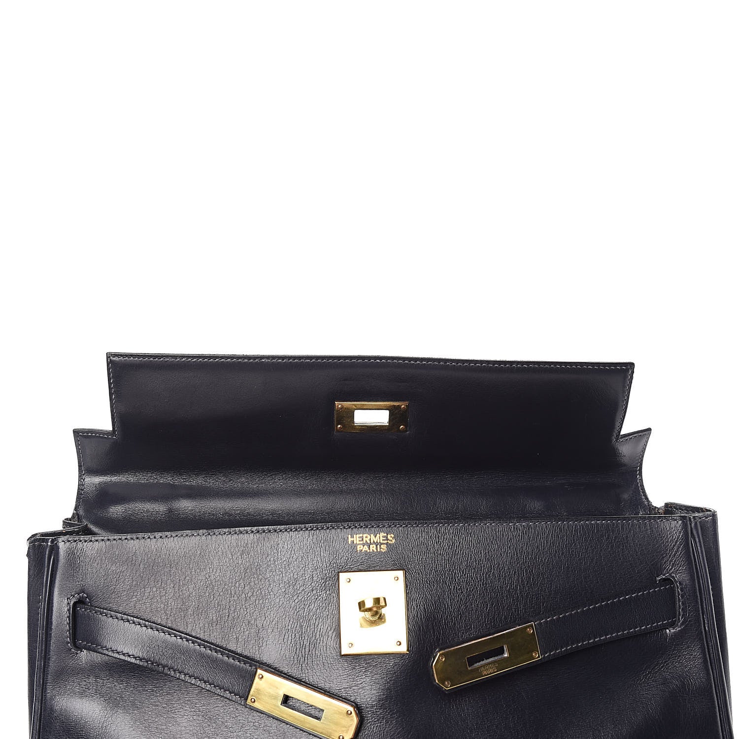 Hermes Box Kelly Retourne 32 Indigo 33 of 44