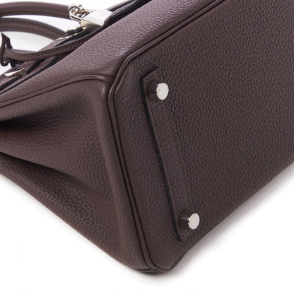 Hermes Togo Birkin 25 Chocolate 7 of 32