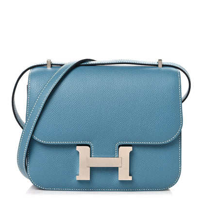 Hermes Epsom Constance 18 New Blue Jean 1 of 11