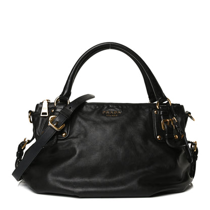 Prada Soft Calf Tote Black 1 of 16