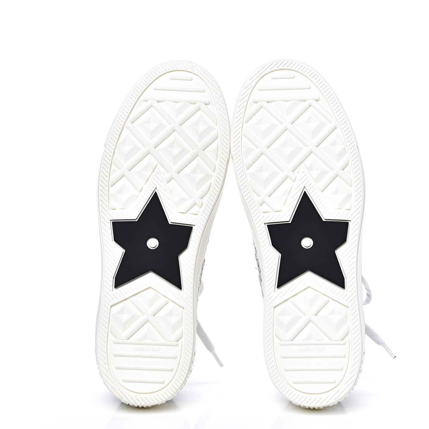Canvas Oblique Walk'N'Dior Low Top Sneakers 37.5 Grey Stone
