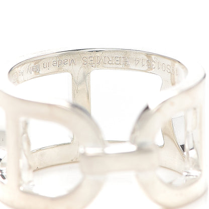 Hermes Sterling Silver MM Ever Chaine d'Ancre Ring 50 5.25 4 of 5