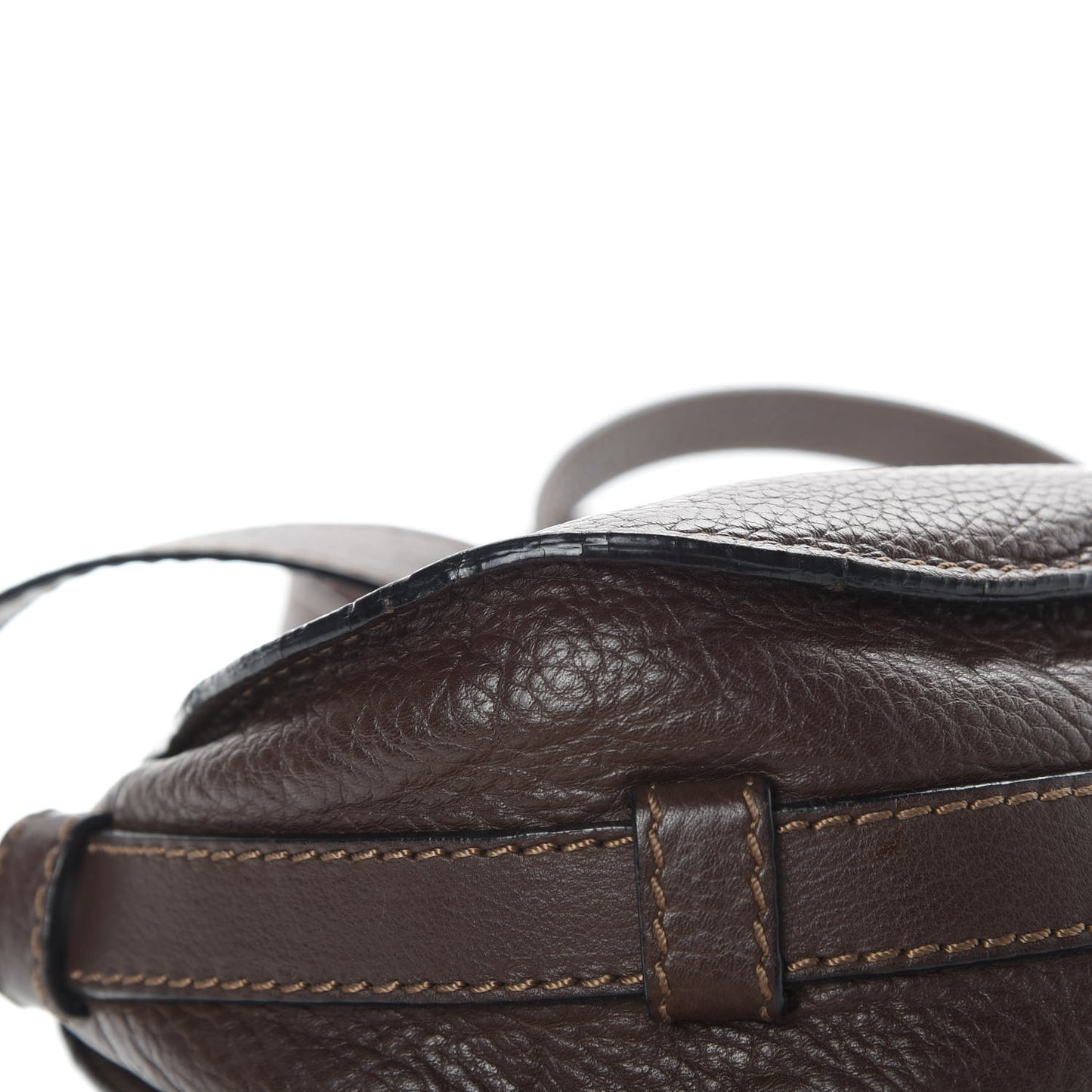 Calfskin Mini Marcie Round Crossbody Bag Truffle