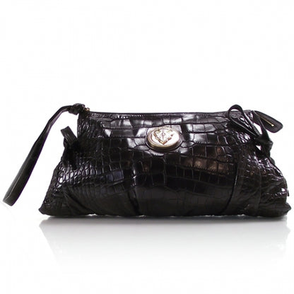 Gucci Alligator Hysteria Clutch Black 1 of 9