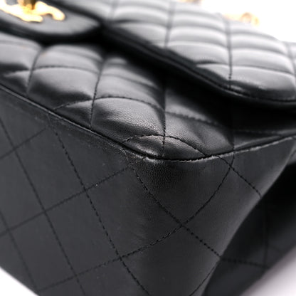 Chanel Lambskin Quilted Jumbo Double Flap Black 9 of 16