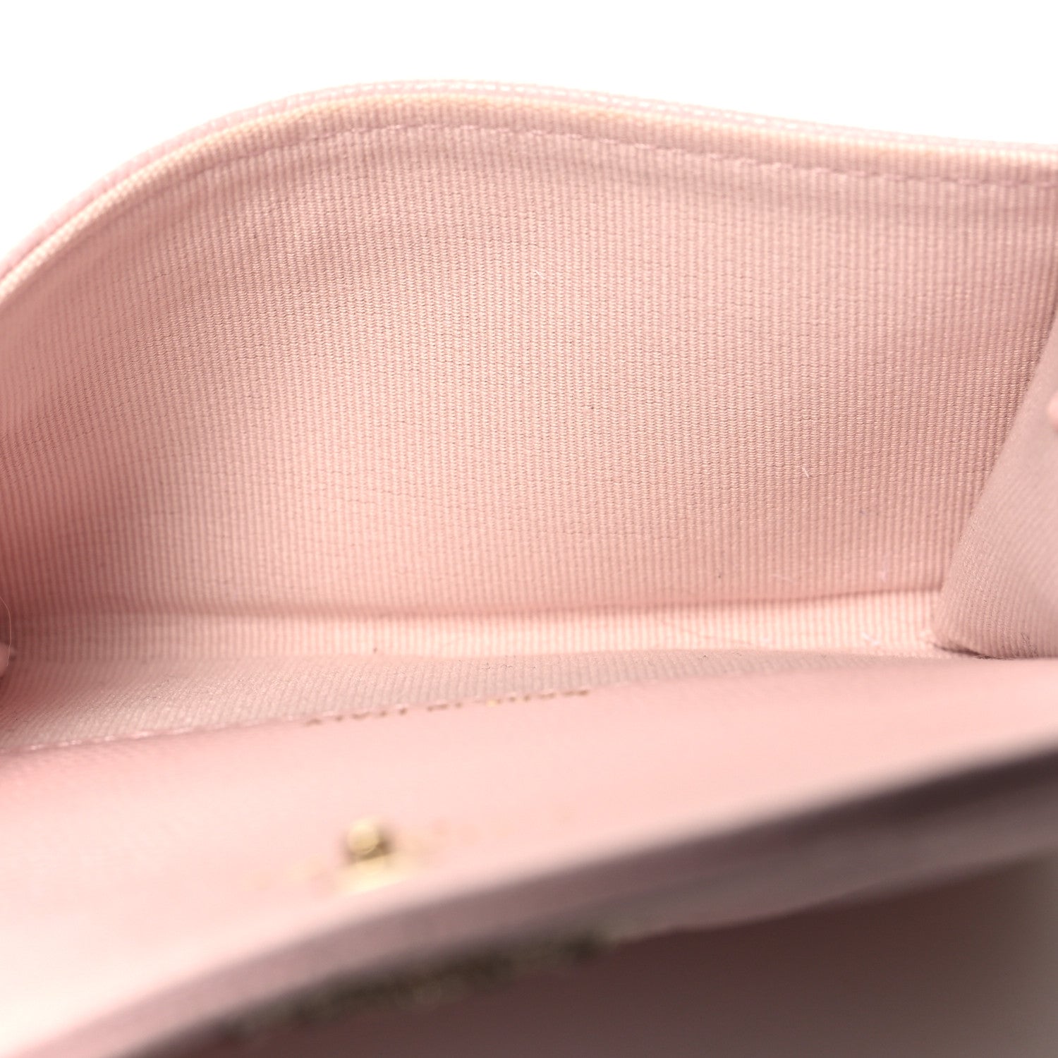 Chanel Caviar Quilted Crystal CC Flap Card Holder Pink 5 of 10