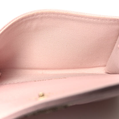 Chanel Caviar Quilted Crystal CC Flap Card Holder Pink 5 of 10
