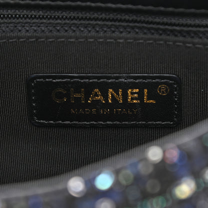 Chanel Tweed Mini Pearl Handle Flap Black Ecru 8 of 10